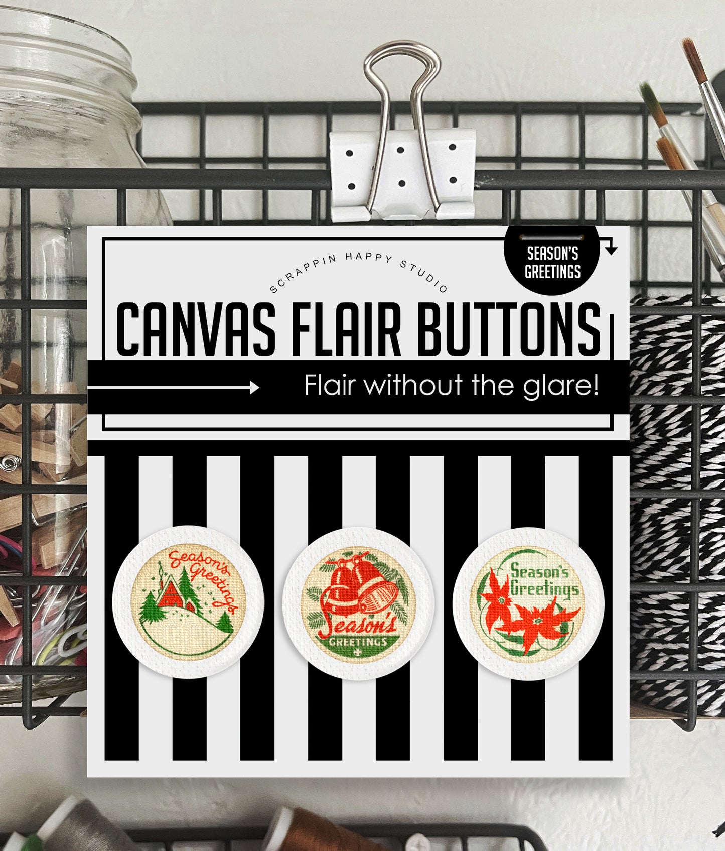 Seasons Greeting's Canvas Flair