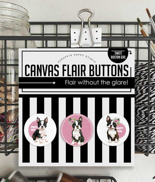 Sweet Boston Girl Canvas Flair