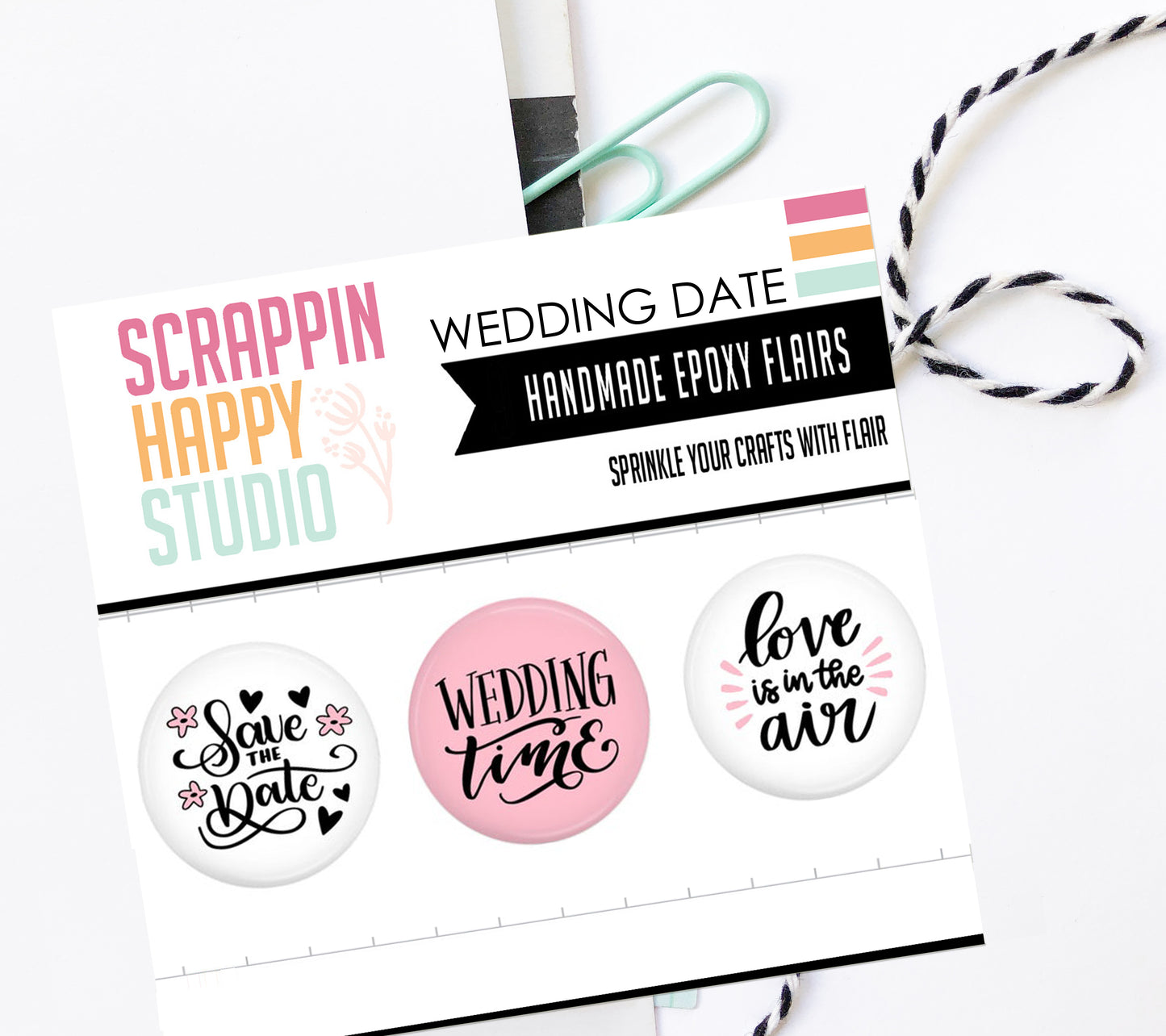 Wedding Date Epoxy Flair