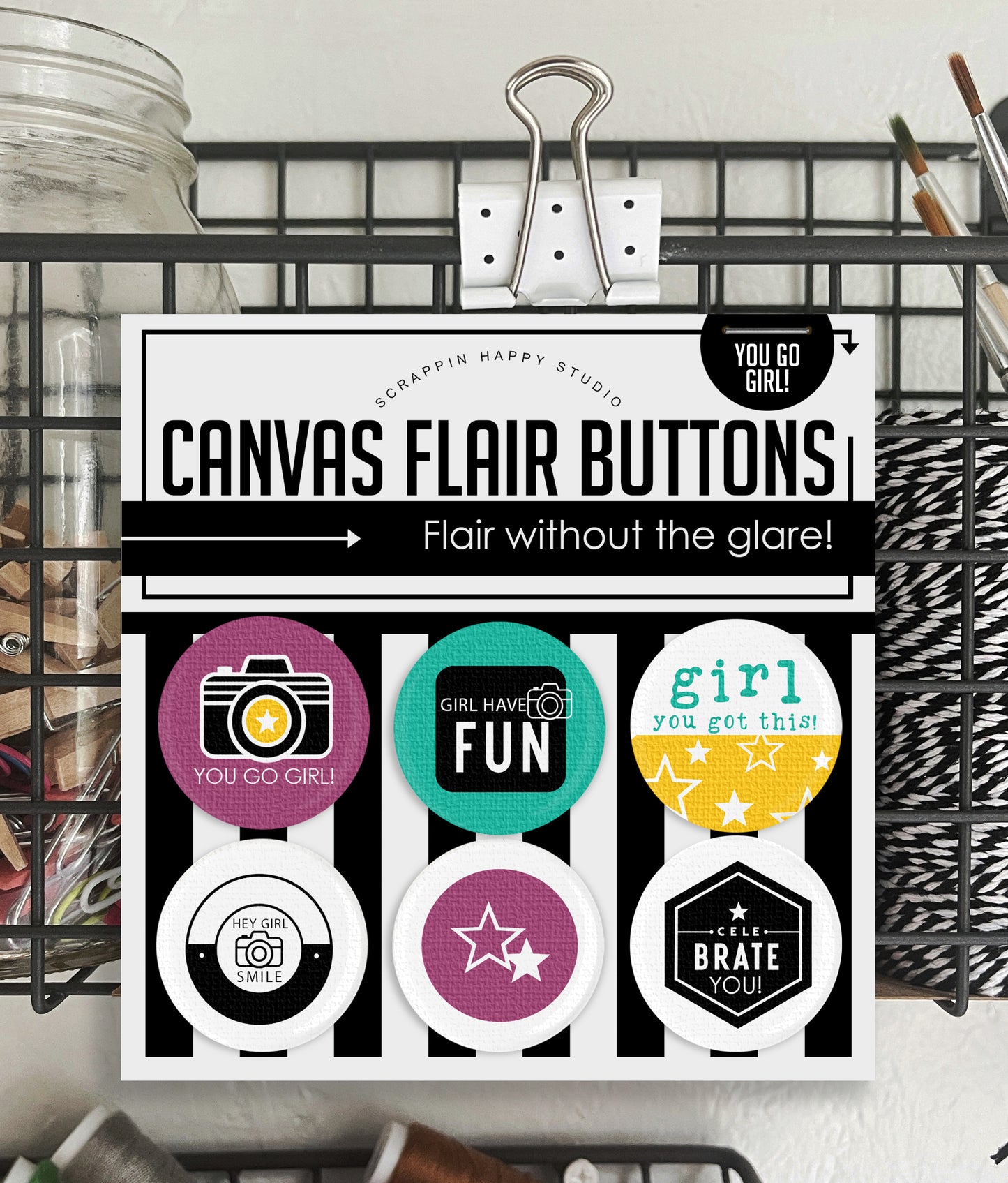 You Go Girl Canvas Flair