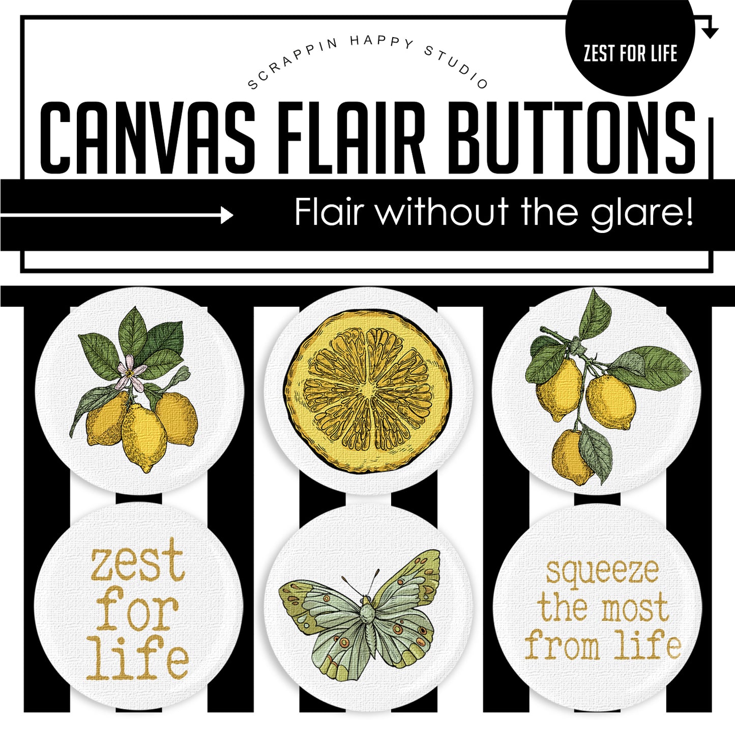 Zest For Life Canvas Flair