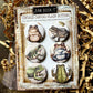 Vintage Frogs Canvas Flair Buttons