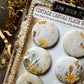 Vintage Golden Spring Canvas Flair Buttons