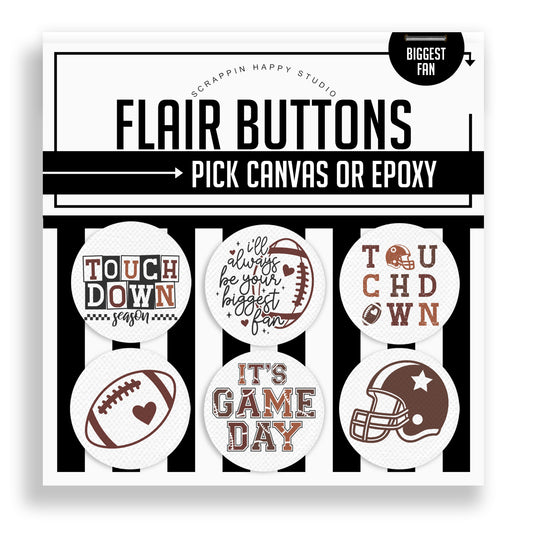 Biggest Fan Flair Buttons