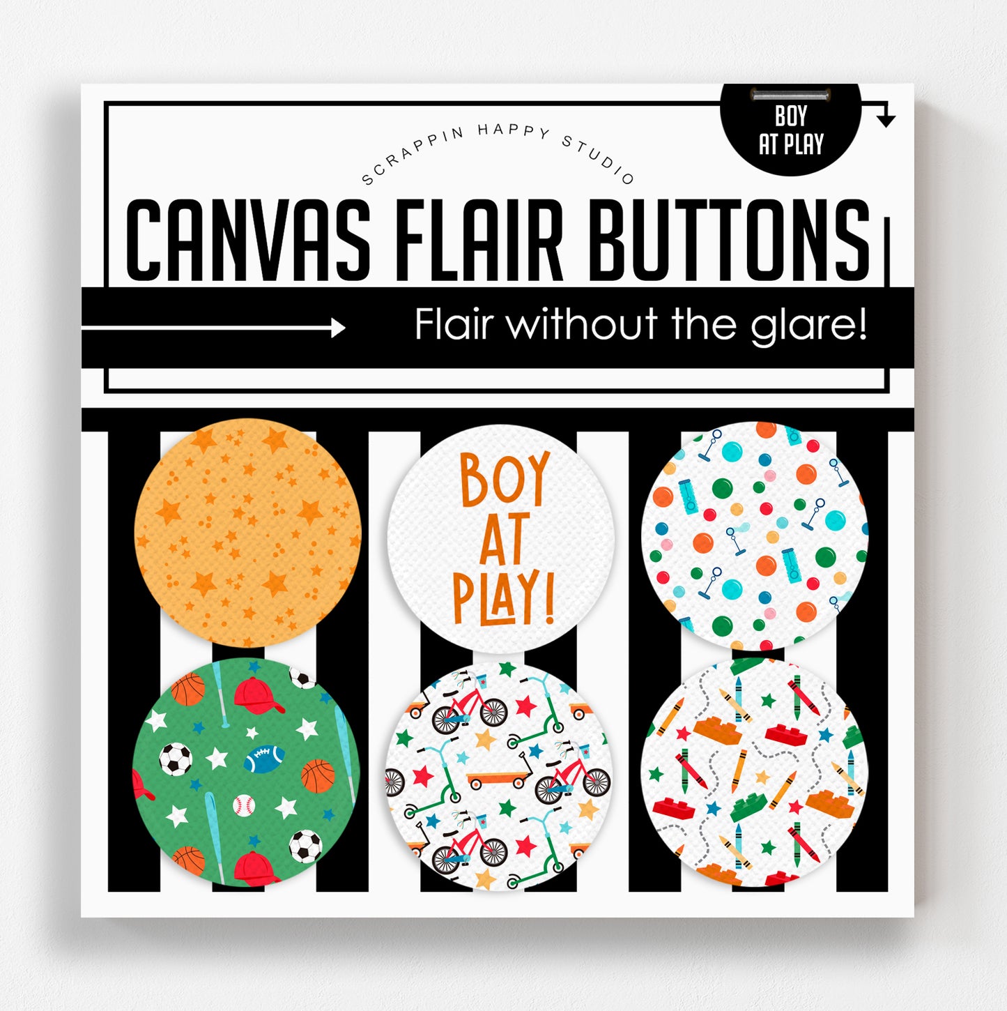 Boy At Play Canvas Flair