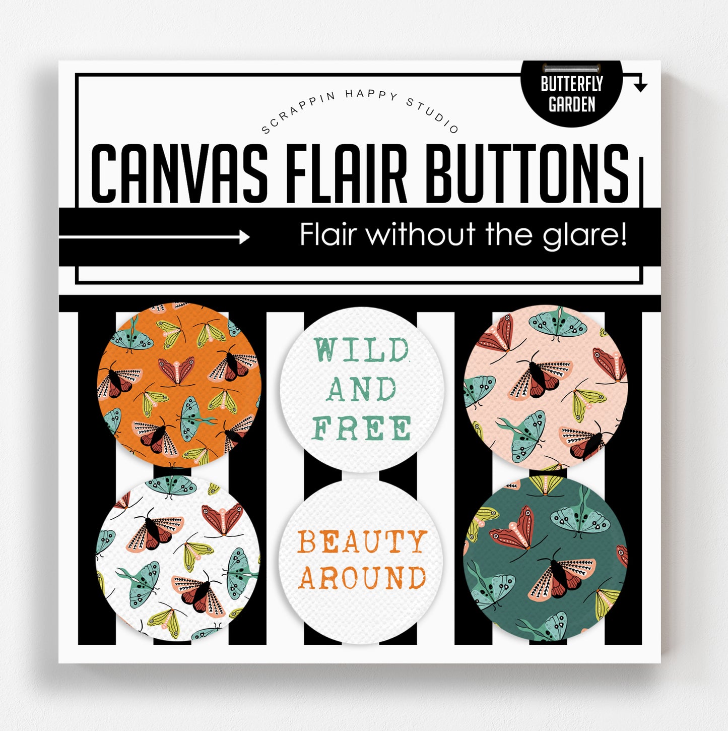 Butterfly Garden Canvas Flair