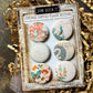 Vintage Floral Mixup Canvas Flair Buttons