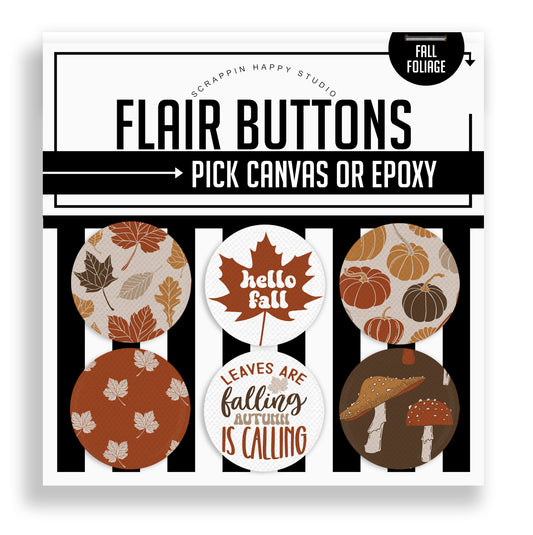 Fall Foliage Flair Buttons