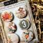 Autumn Feels Canvas Flair Buttons