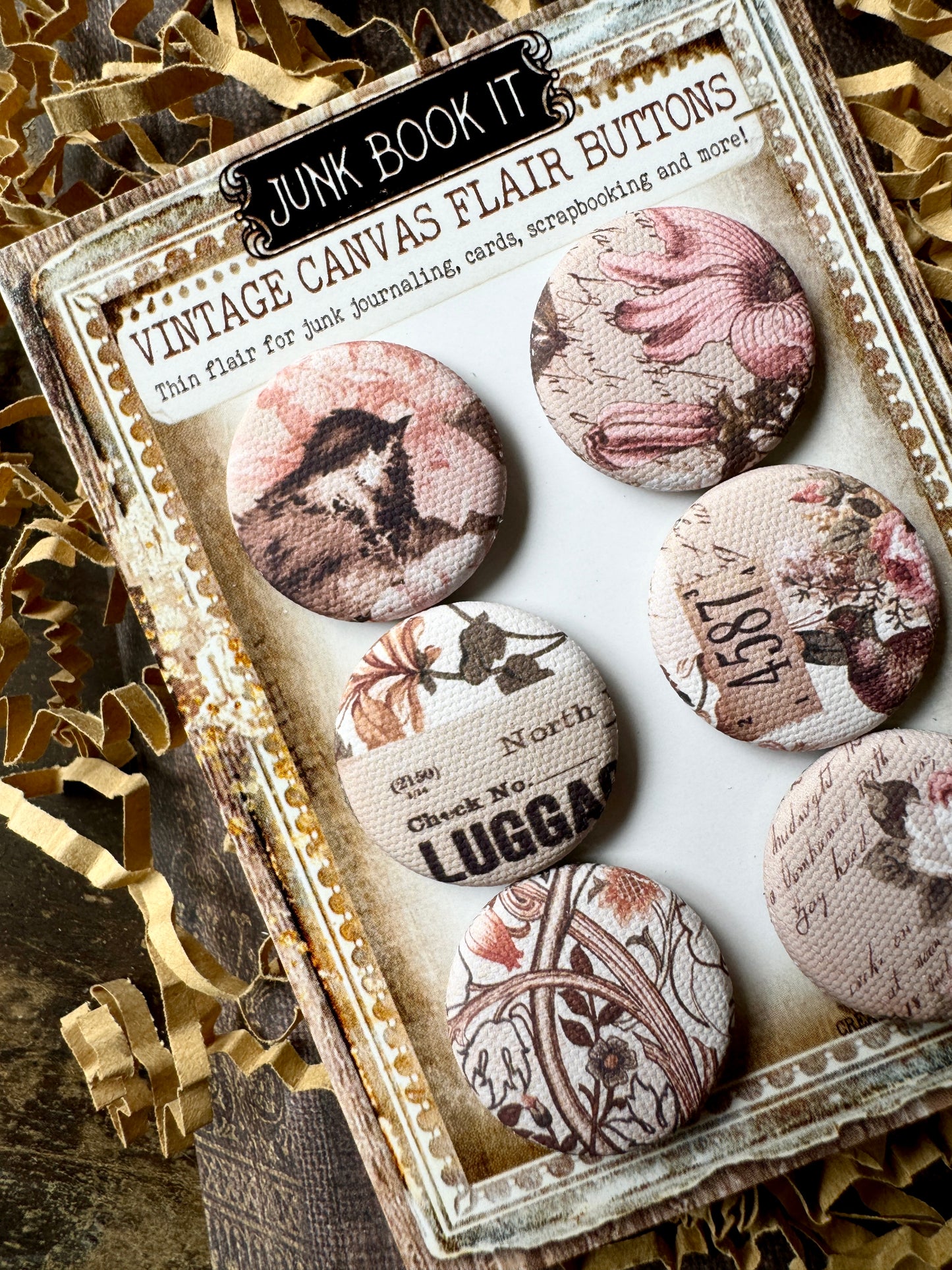 Elegance Canvas Flair Buttons