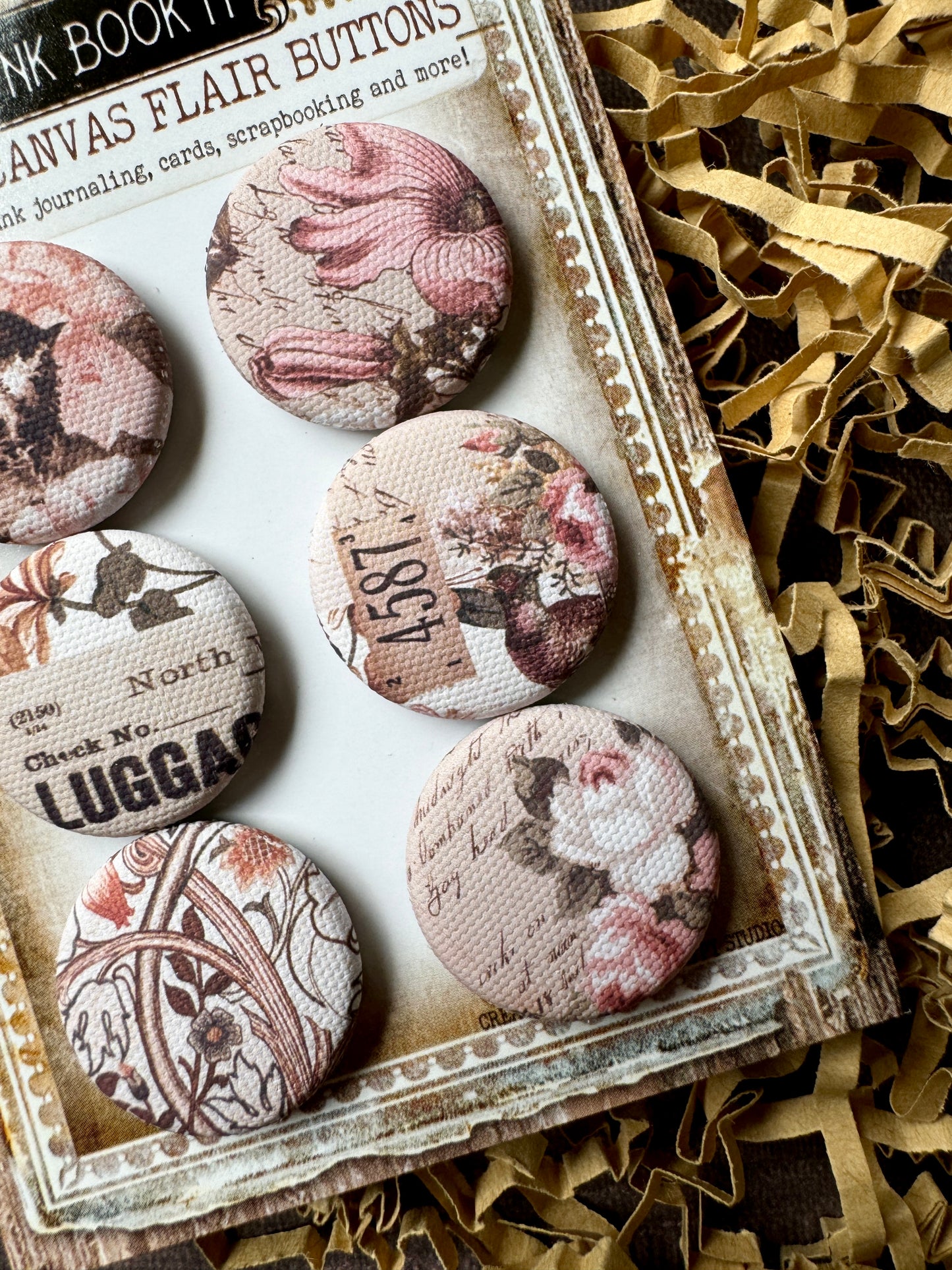 Elegance Canvas Flair Buttons