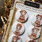 Pumpkin Girl Canvas Flair Buttons