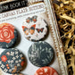 Vintage Fallish Florals Canvas Flair Buttons