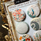 Vintage Floral Mixup Canvas Flair Buttons