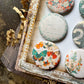 Vintage Floral Mixup Canvas Flair Buttons