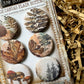 Vintage Forest Walk Canvas Flair Buttons