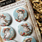 Vintage Sweet Birds Canvas Flair Buttons