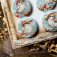 Vintage Sweet Birds Canvas Flair Buttons