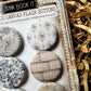 Vintage Quiet Library Canvas Flair Buttons