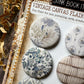 Vintage Quiet Library Canvas Flair Buttons