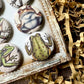 Vintage Frogs Canvas Flair Buttons