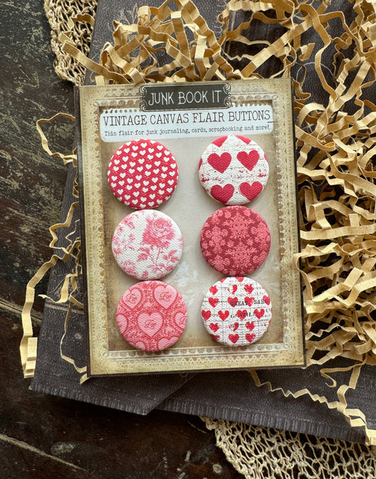 Vintage Love Me Flair Buttons