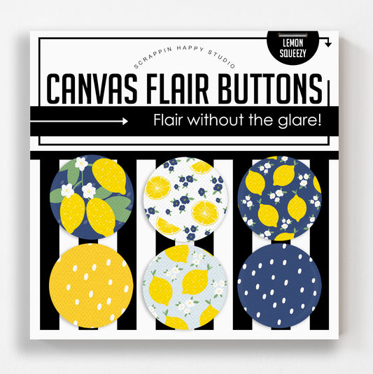 Lemon Squeezy Canvas Flair Buttons