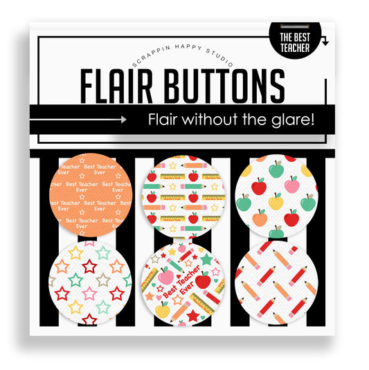 The Best Teacher Flair Buttons