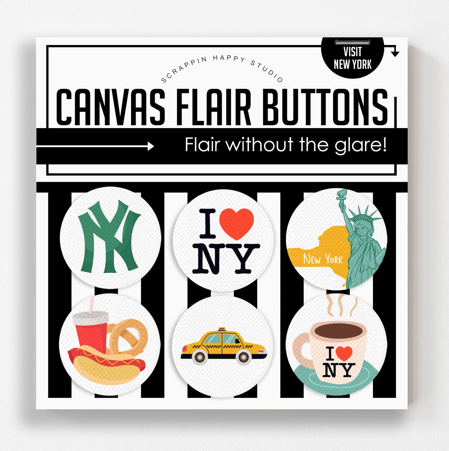 Visit New York Canvas Flair