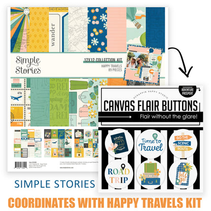 Adventure Passport Flair Buttons