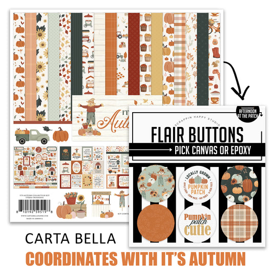 Afternoon At The Patch Flair Buttons
