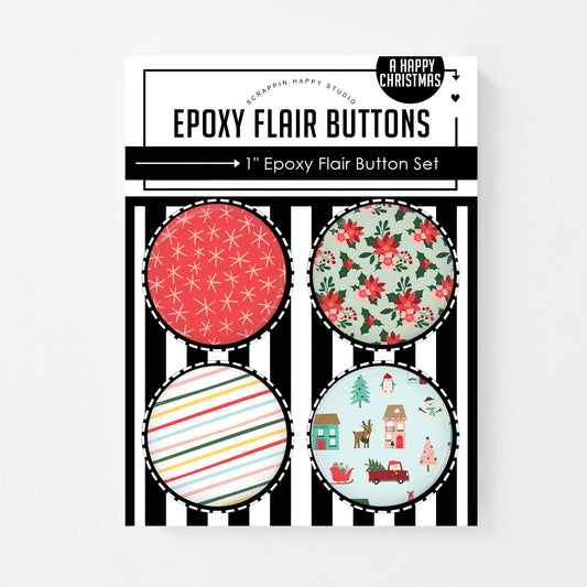 A Happy Christmas Epoxy Flair