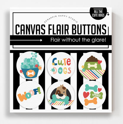 All The Cute Dogs Flair Buttons