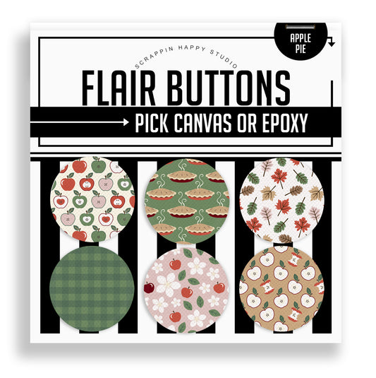 Apple Pie Flair Buttons