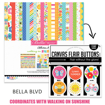 A Sunny Summer Canvas Flair Buttons