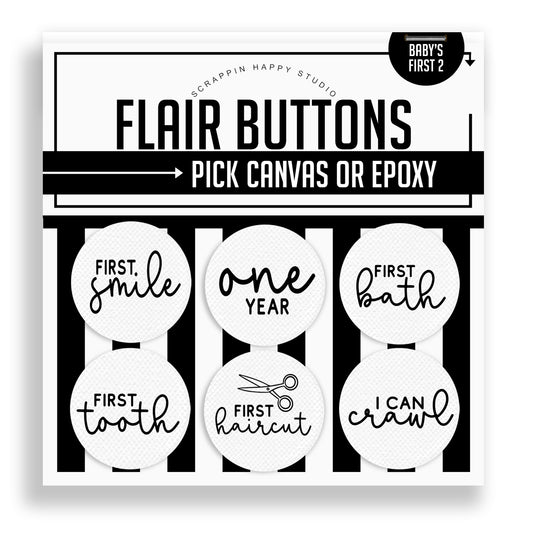 Babies First Set 2 Flair Buttons