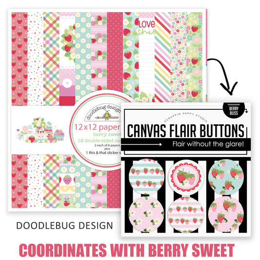Berry Bliss Flair Buttons
