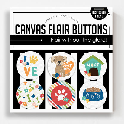 Best Doggy Friend Flair Buttons