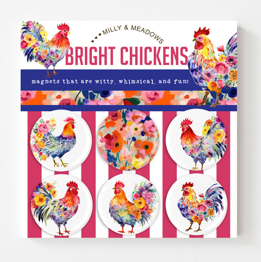 Bright Chicken Magnets