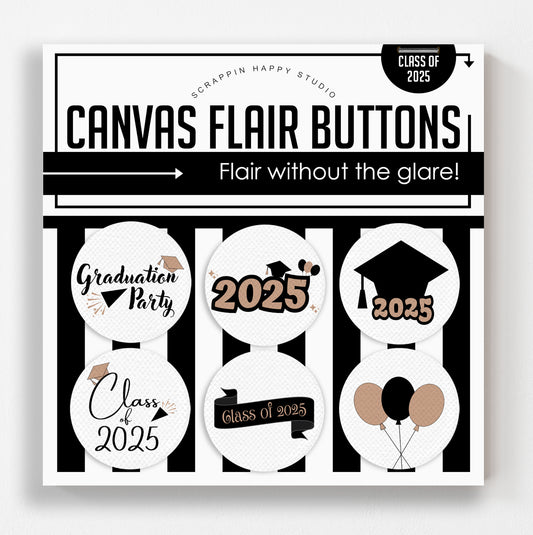 Class Of 2025 Flair Buttons