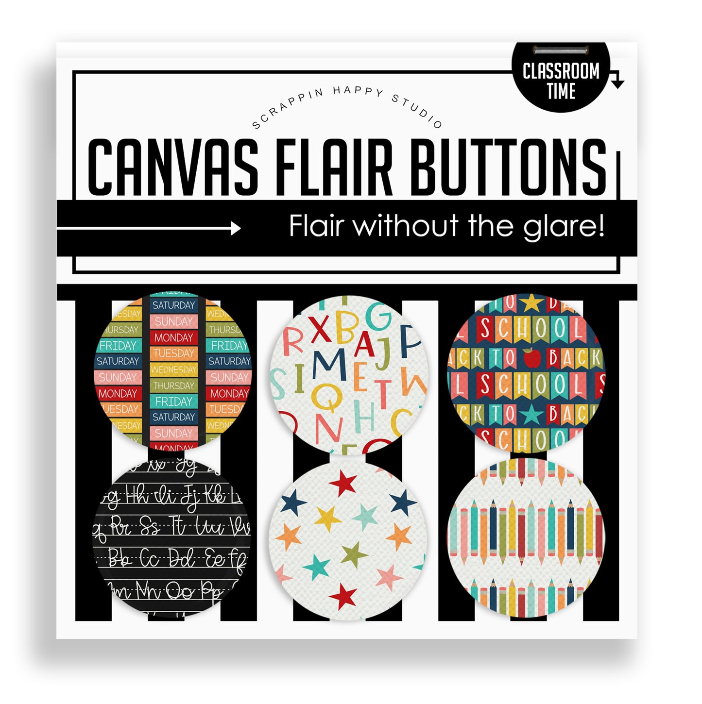 Classroom Time Flair Buttons