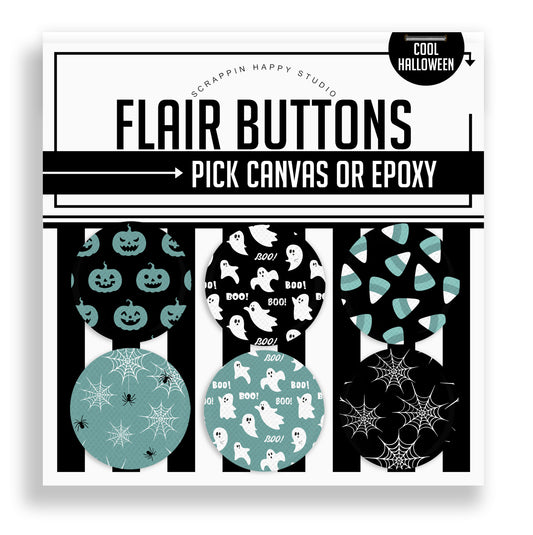 Cool Halloween Flair Buttons