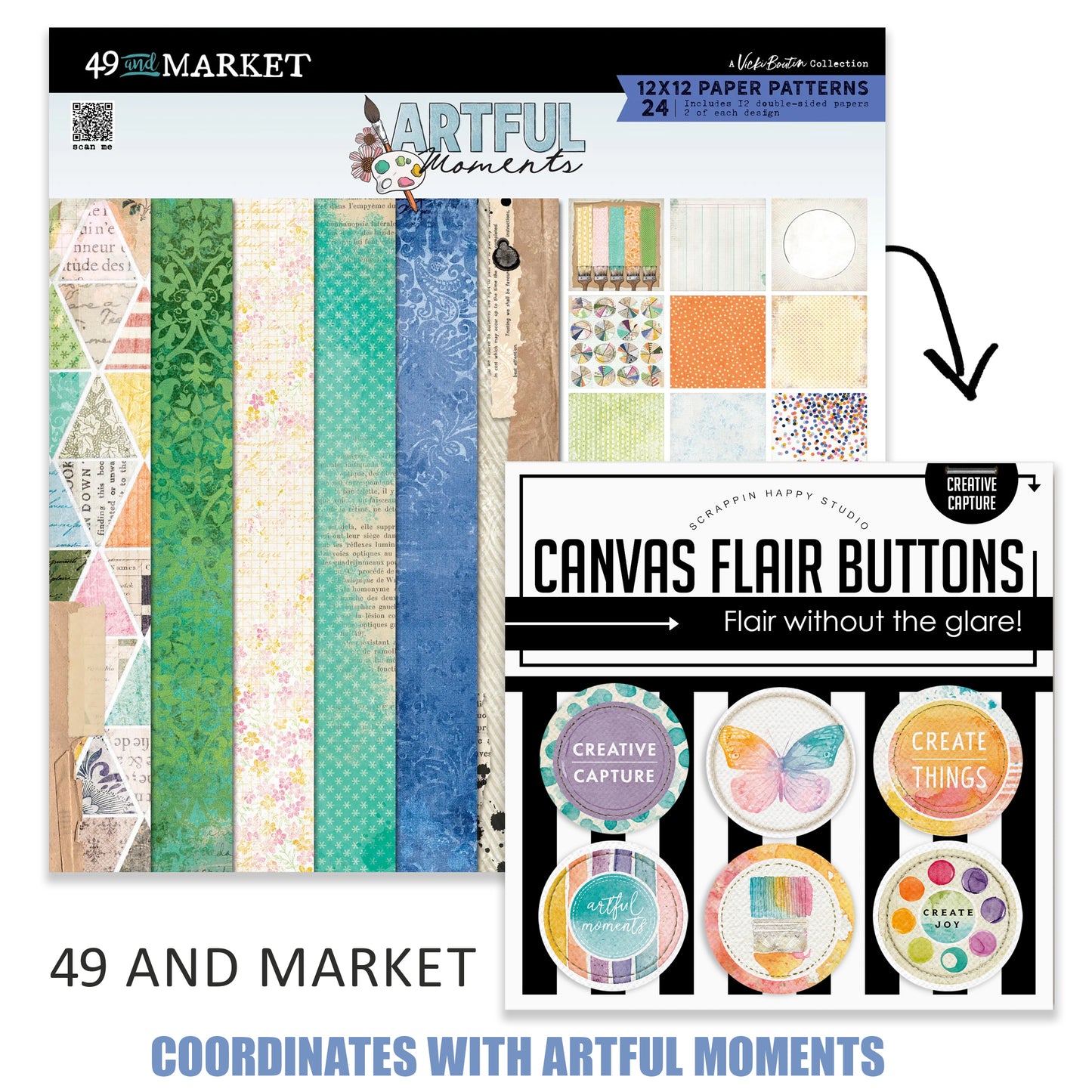 Creative Capture Canvas Flair Buttons