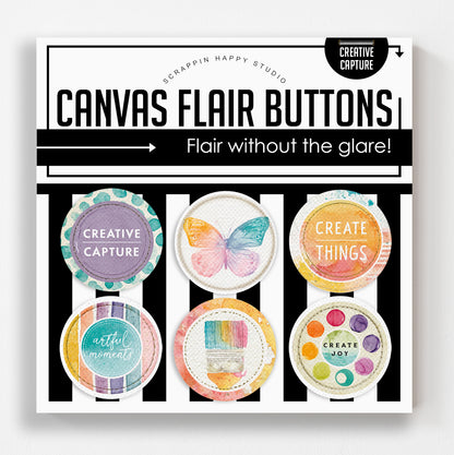 Creative Capture Canvas Flair Buttons