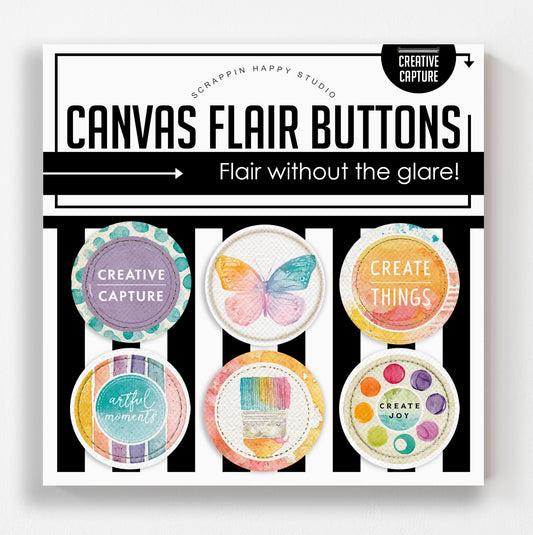 Creative Capture Canvas Flair Buttons