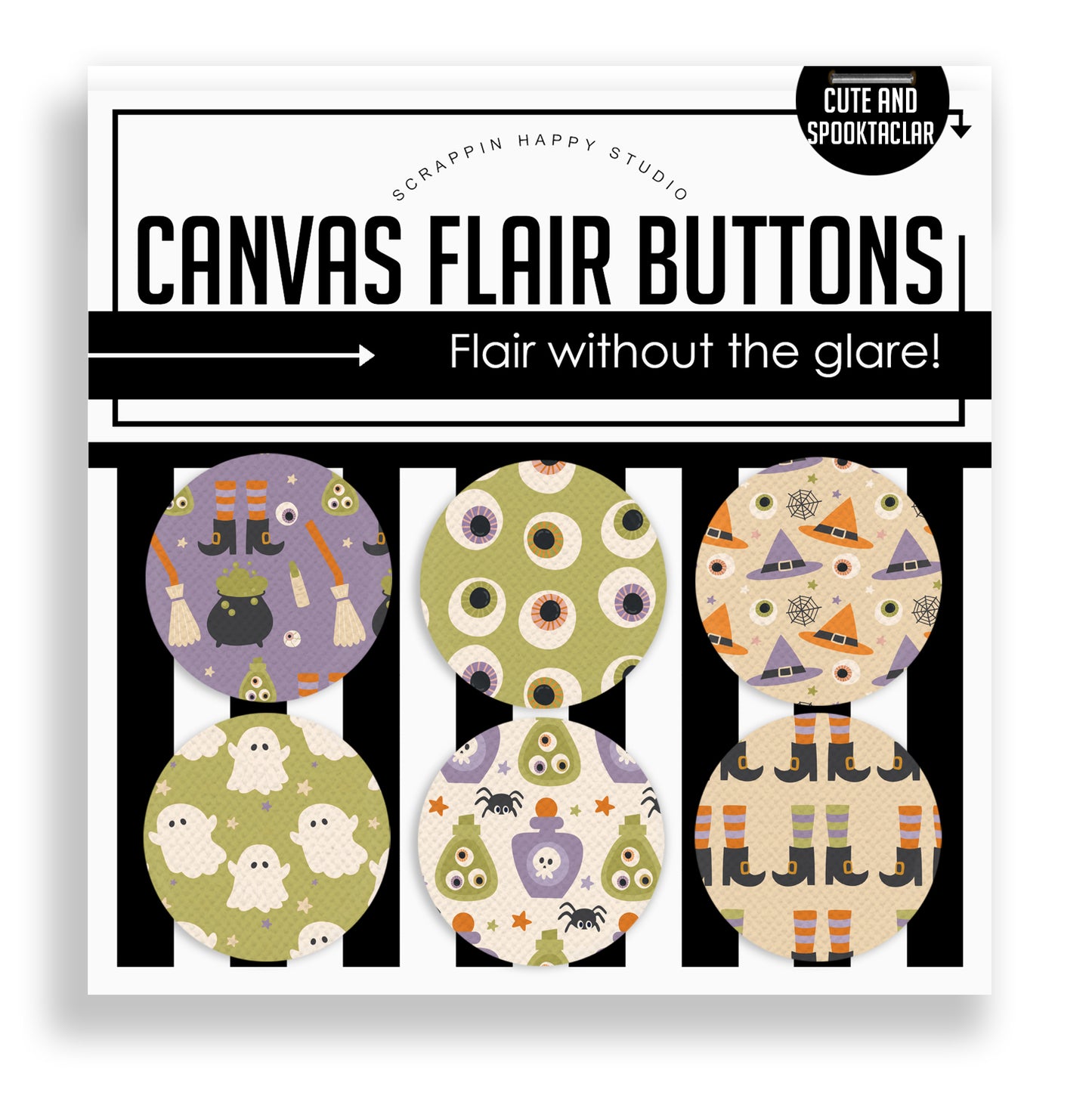 Cute And Spooktacular Flair Buttons