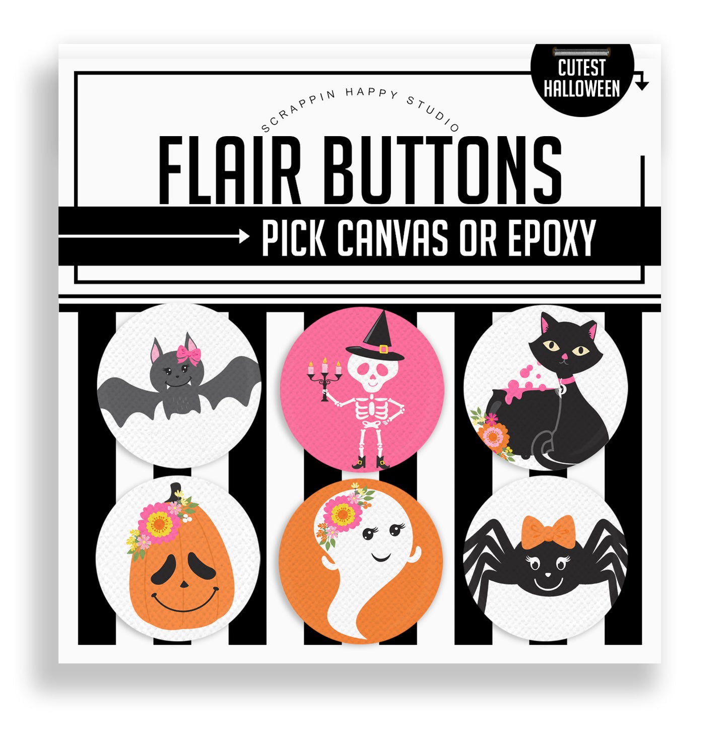 Cutest Halloween Flair Buttons