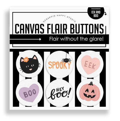 Eek And Boo Flair Buttons