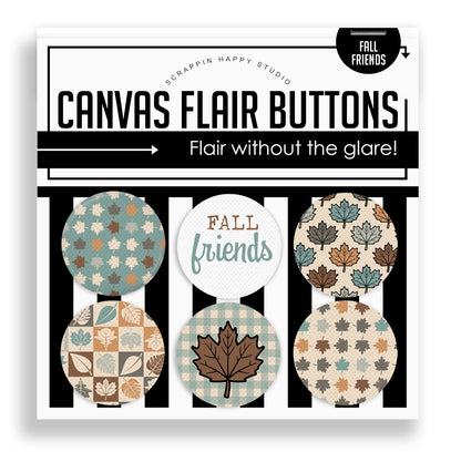 Fall Friends Flair Buttons