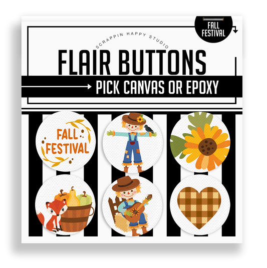 Fall Festival Flair Buttons